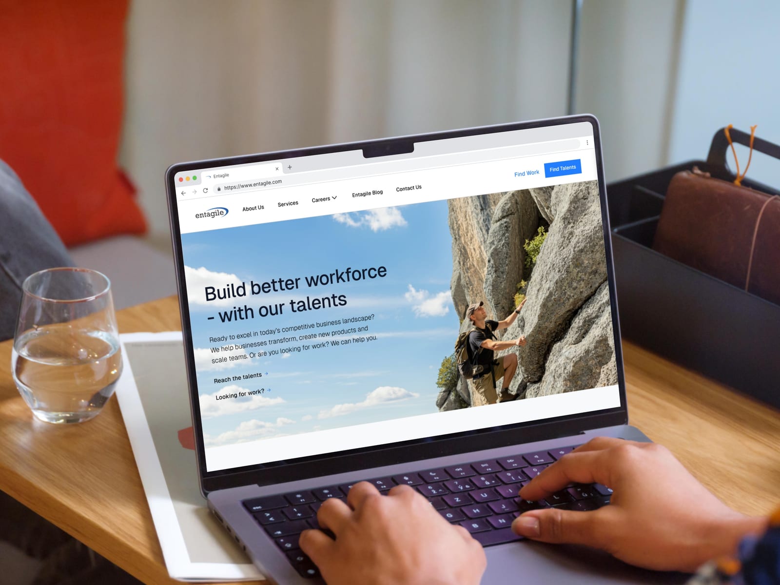 Entagile website